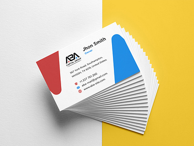 ABA Business Card design. aba abstract bizcard brandidentity branding business businesscard businesscarddesign cards cardsdesign creative design flat graphic design idcard logo minimal modern stationery visitingcard