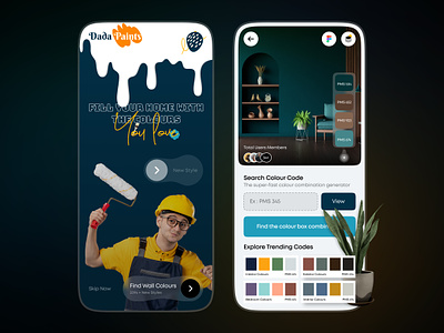 Choose House Colour UI Concept 3d adobe photoshop animation app branding design graphic design illustration logo motion graphics ui