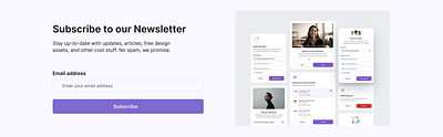 Newsletter Design Concept app branding design figma illustration logo saas ui ux webpage