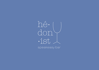 Branding for the "Hedonist" bar bar branding design graphic design logo menu restaurant