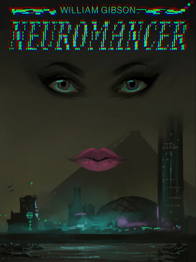 Neuromancer Book Illustrations book cover book illustration cyberpunk digital art illustration literature neuromancer procreate sci fi william gibson