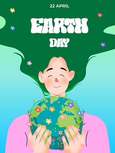 Earth day design graphic design illustration vector