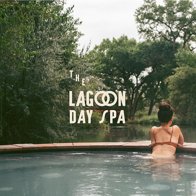 The Lagoon branding design logo typography