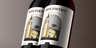 Don Pietro art direction branding church design graphic design illustration italy label label design label illustration spirits wine wine label