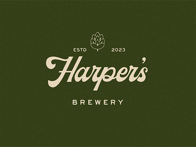 Harpers Brewery Logo Design Option 1 agency branding brewery design graphic design logo logo designer logo mark minimal typography