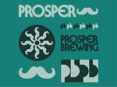 Prosper Brewing Company - Buffalo Breweries apparel badge brewery brewery merch buffalo logo merch retro thick lines