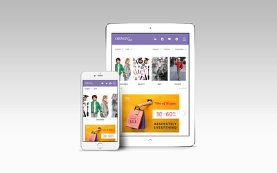 Internet shop branding design graphic design ui