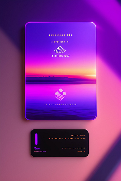 Floating Purple Card 2023 3d branding design graphic design illustration logo ui vector website