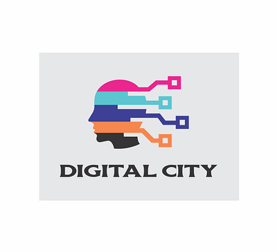 Logo Digital City advertising bfa chandigarhart finearts graphic design logo satyahans