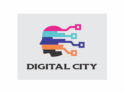 Logo Digital City advertising bfa chandigarhart finearts graphic design logo satyahans