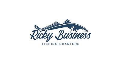 Ricky Business Fishing Charters | St. Simons Island, GA adobe branding charters design fishing graphic design logo vector