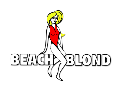 Blonde on the Beach BLOND art bay watch beach bikini blond blonde concept cover design girl illustration life guard logo poster print sexy summer swimwear vacation vector