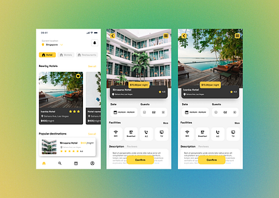 DailyUI 067 - Hotel booking 3d animation branding design graphic design illustration logo ui ux vector