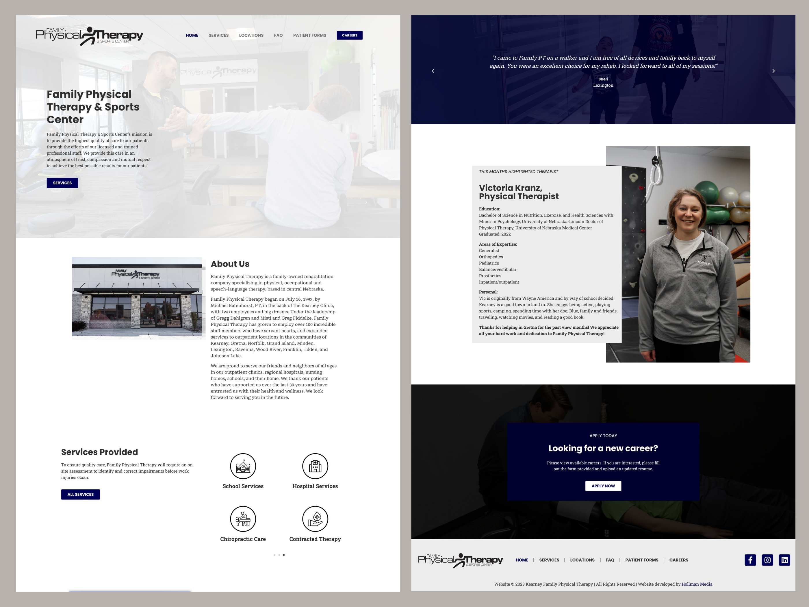 Family Physical Therapy - Elementor design elementor web design web develop wordpress