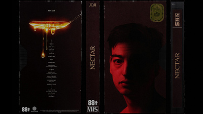 Joji Albums As VHS Tapes album art album cover album design animation branding cover cover art design digital art graphic design joji music art photoshop