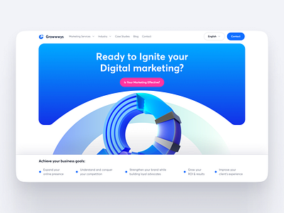 Digital marketing ui design landing page inspiration agency design inspitation landing landing page marketing agency ui uiux ux