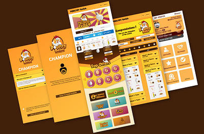 Poultry Baba :: Mobile app design app design graphic design mobile app ui ux