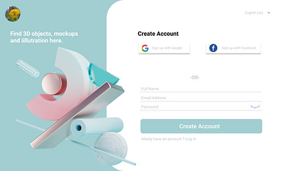 Register Page design figma signup ui