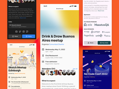 Side project: eventik.app attendee event meetups sponsors