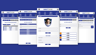 Shared Affairs :: Web app graphic design ui ux web app website