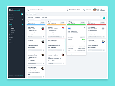 CRM crm design desktop figma graphic design leads ui ux wireframe