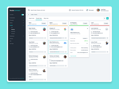 CRM by Miłosz Kobyliński on Dribbble