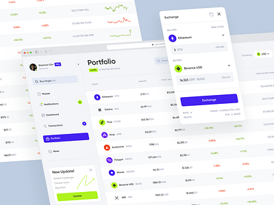 Crypto Wallet Web Dashboard UI UX Design by Conceptzilla on Dribbble