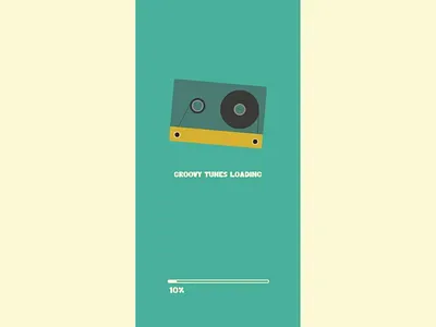 Music app cassette loading animation build designdrug watchmegrow design motion ui ux