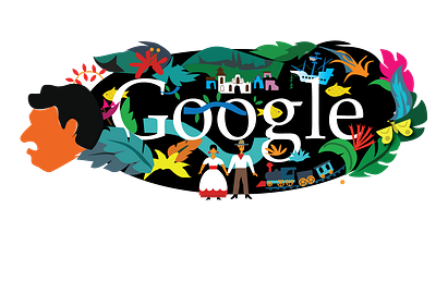 Google Doodle Redraw design doodle graphic design illustration photoshop typography ui ux vector