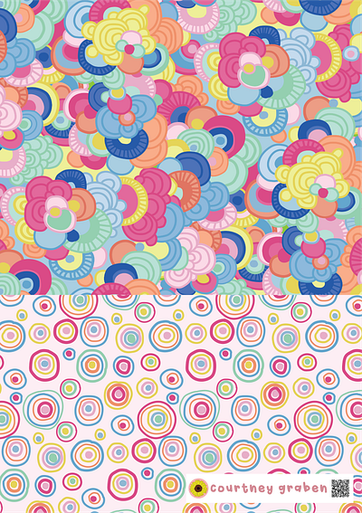 Surface Pattern Design by Courtney Graben for Surtex 2023. art design digital art illustration pattern surface design