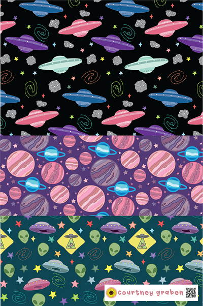 Surface Pattern Design by Courtney Graben for Surtex 2023. art design digital art illustration pattern surface design