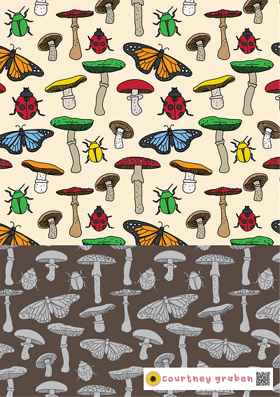 Surface Pattern Design by Courtney Graben for Surtex 2023. art design digital art illustration pattern surface design