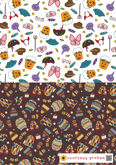 Surface Pattern Design by Courtney Graben for Surtex 2023. art design digital art illustration pattern surface design