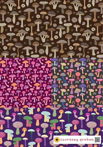 Surface Pattern Design by Courtney Graben for Surtex 2023. art design digital art illustration pattern surface design