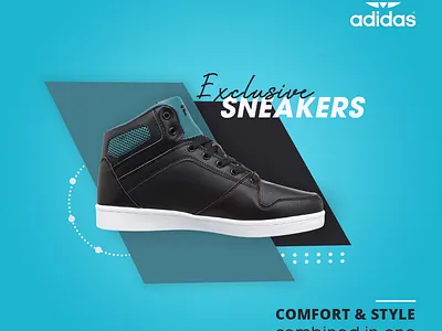 Exclusive Sneakers Post Design banner branding design graphic design illustration post poster sale typography