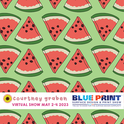 Surface Pattern Design by Courtney Graben for Blue-Print-Online art design digital art illustration pattern surface design