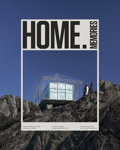 Poster design for HOME.Memories project design poster posterdesign ui