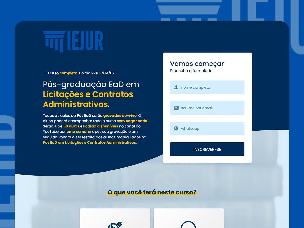 Landing Page - Lead landing page lead ui design website