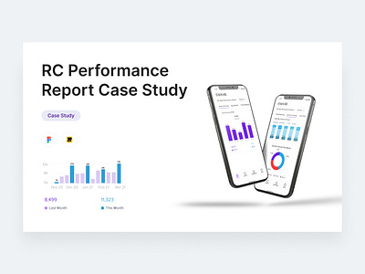 RC Performance Report Case Study Cover app case study app performance report case study dashboard mobile case study mobile app ui report case study