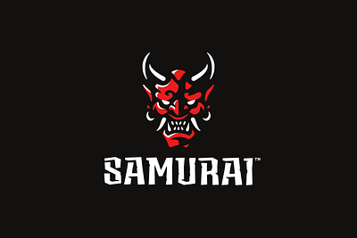 Oni Logo Design branding demon design devil illustration japan logo mascot mascot logo oni oni logo samurai samurai logo vector