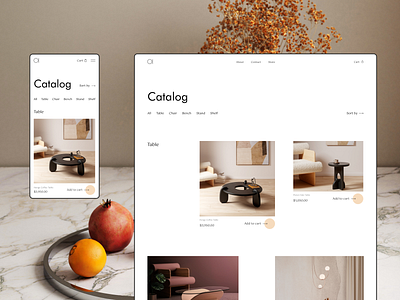 Catalog - Furniture Store catalog concept design e commerce furniture online store ui user interface ux