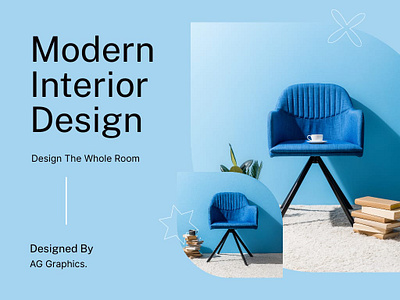 Modern Interior Design Presentation banner branding design fashion furniture graphic design interior design poster typography