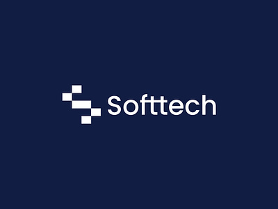 Softtech - Brand Tech Logo Design brand brand identity branding design graphic design logo modern logo s logo s tech s tech logo softtech