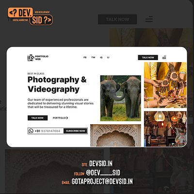 Photography Agency Website Design branding design devsid digital marketing graphic design inspiration instagram landing page logo photography photography webdesign photography website seo ui uiux ux web design web development webdesign website