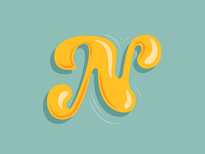 36 Days of Type - N 36 days of type illustration lettering n typography