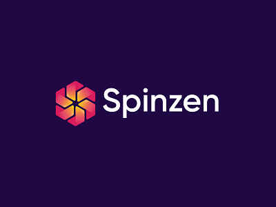 Spinzen - modern, minimalist logo design branding design digital logo ecommerce fintech gradient icon identity logo logo design logo designer logo icon logo mark logodesigner mark modern logo symbol unique logo