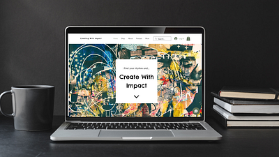 Creating With Impact branding graphic design ui web design website
