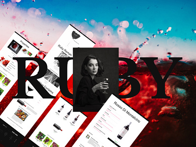 web-design RYBY animation brand indentity branding design figma graphic design loading logo product ryby ui ux vector web design wine wineproduct