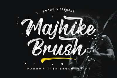 Majhike Brush Font branding brush font clean font design font font brush graphic design handwritten illustration invitation font logo vector