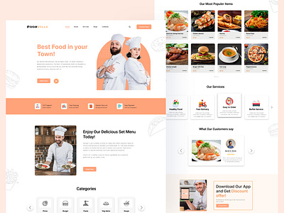 Restaurent Landing Page banner figma food food delivery landing page restaurent ui ux